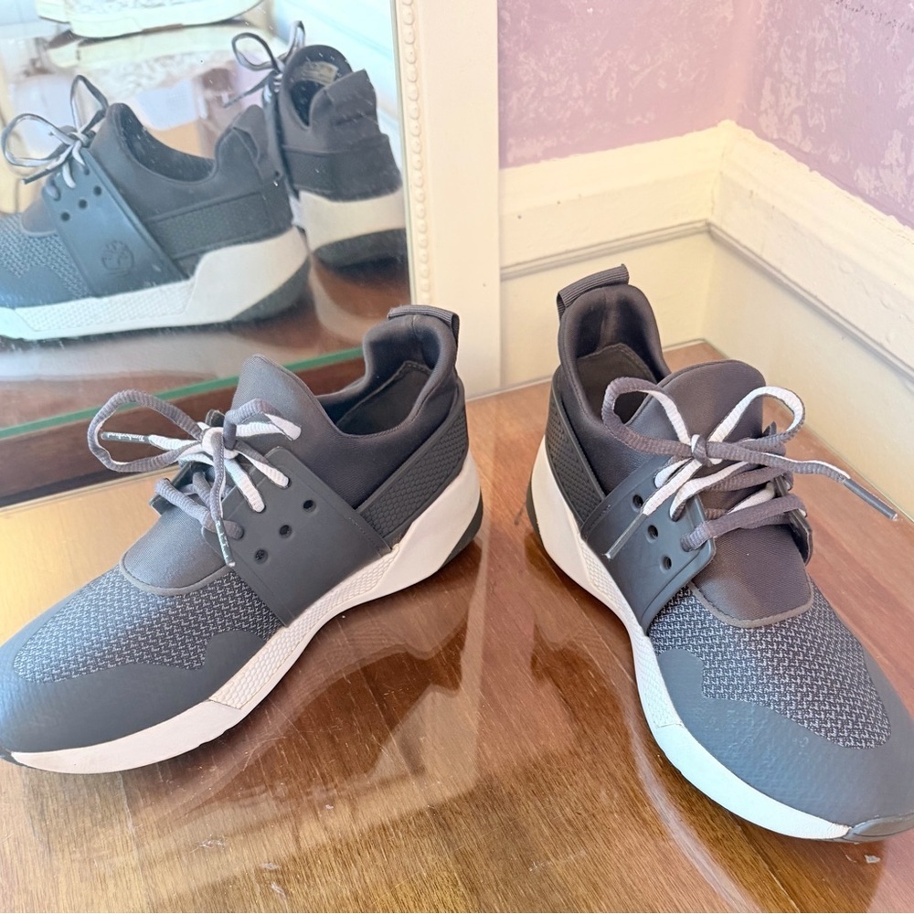 Timberland Gray and White Athletic Shoes - Picture 1 of 10